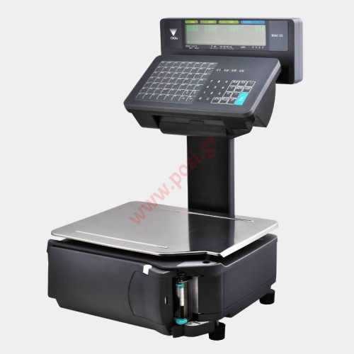 Ζυγαριά DIGI SM-120EV LL με εκτυπωτή Linerless με υπερυψωμένη οθόνη και πληκτρολόγιο